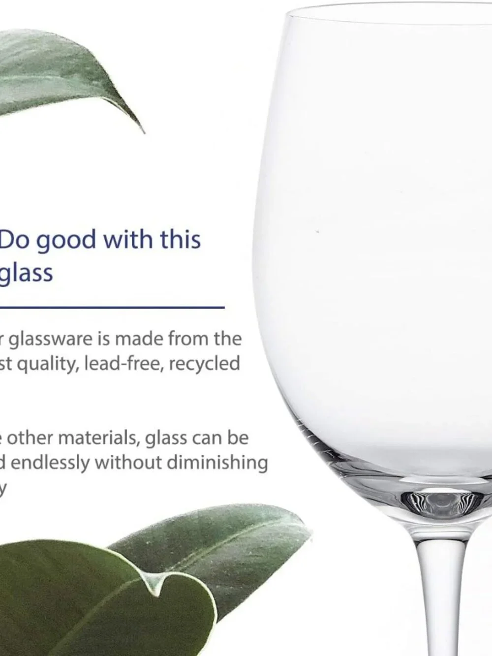 Classic Wine Glasses with Stems l (15oz) l Hand Blown Premium Crystal l Set of 4